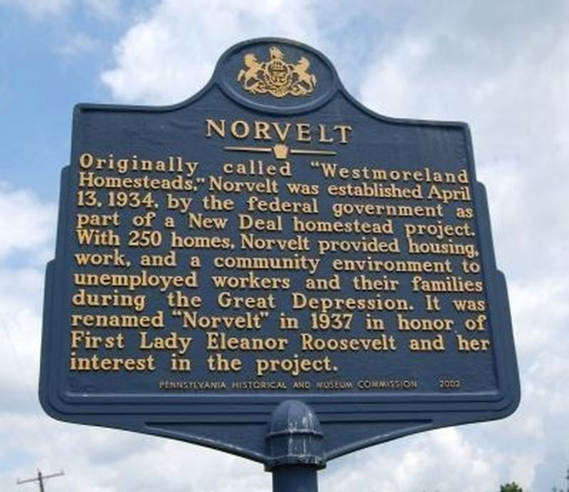 Norvelt PA historical marker